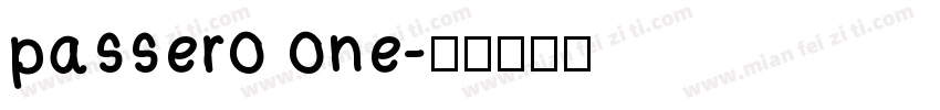 passero one字体转换
